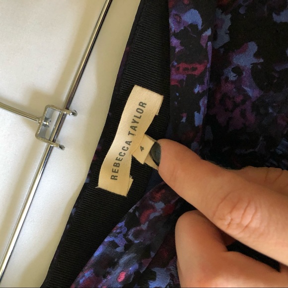 Rebecca Taylor Floral Pleated Maxi Skirt - Picture 4 of 8